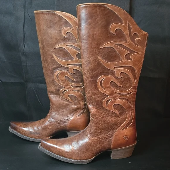 Ariat Brown Heeled Boots - Picture 4 of 16